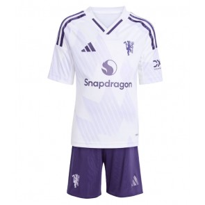 Manchester United Gostujuci Dres za Dječji 2025-26 Kratak Rukavima (+ kratke hlače)